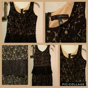 Black floral women's dress